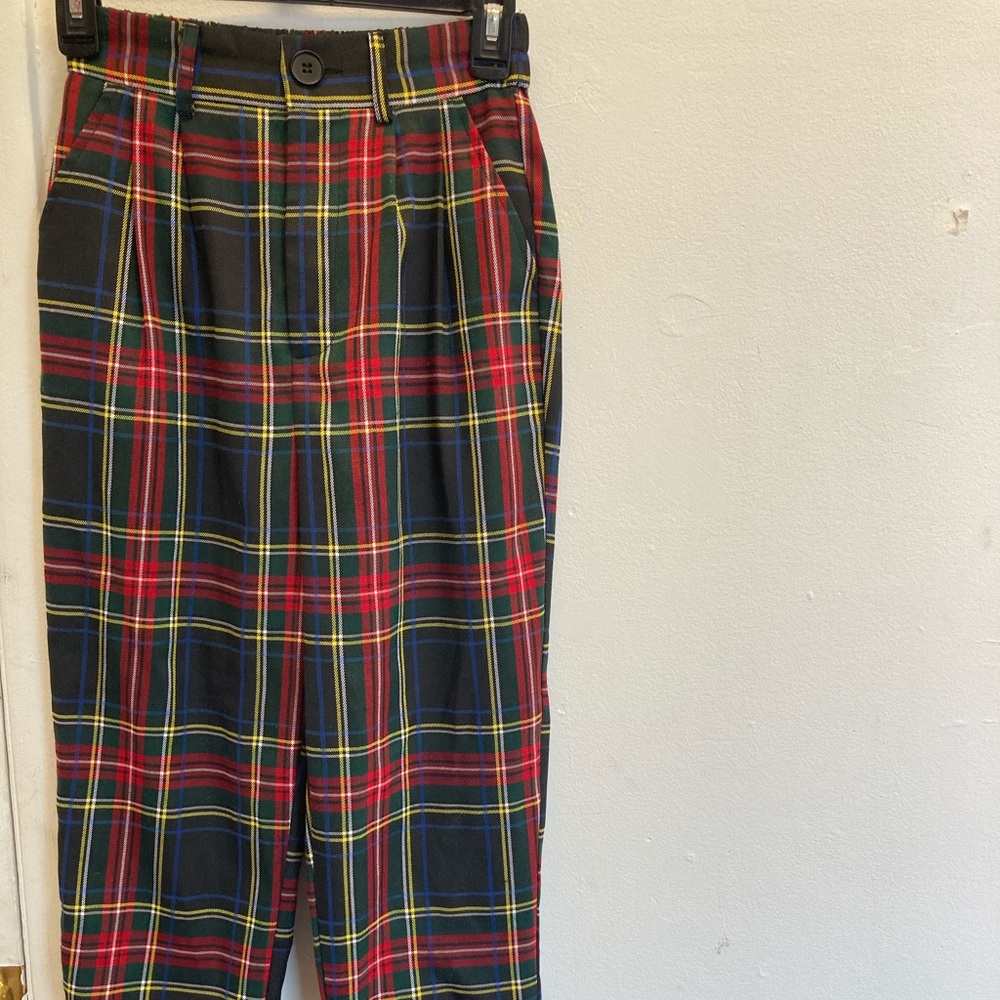 Never worn plaid pants.